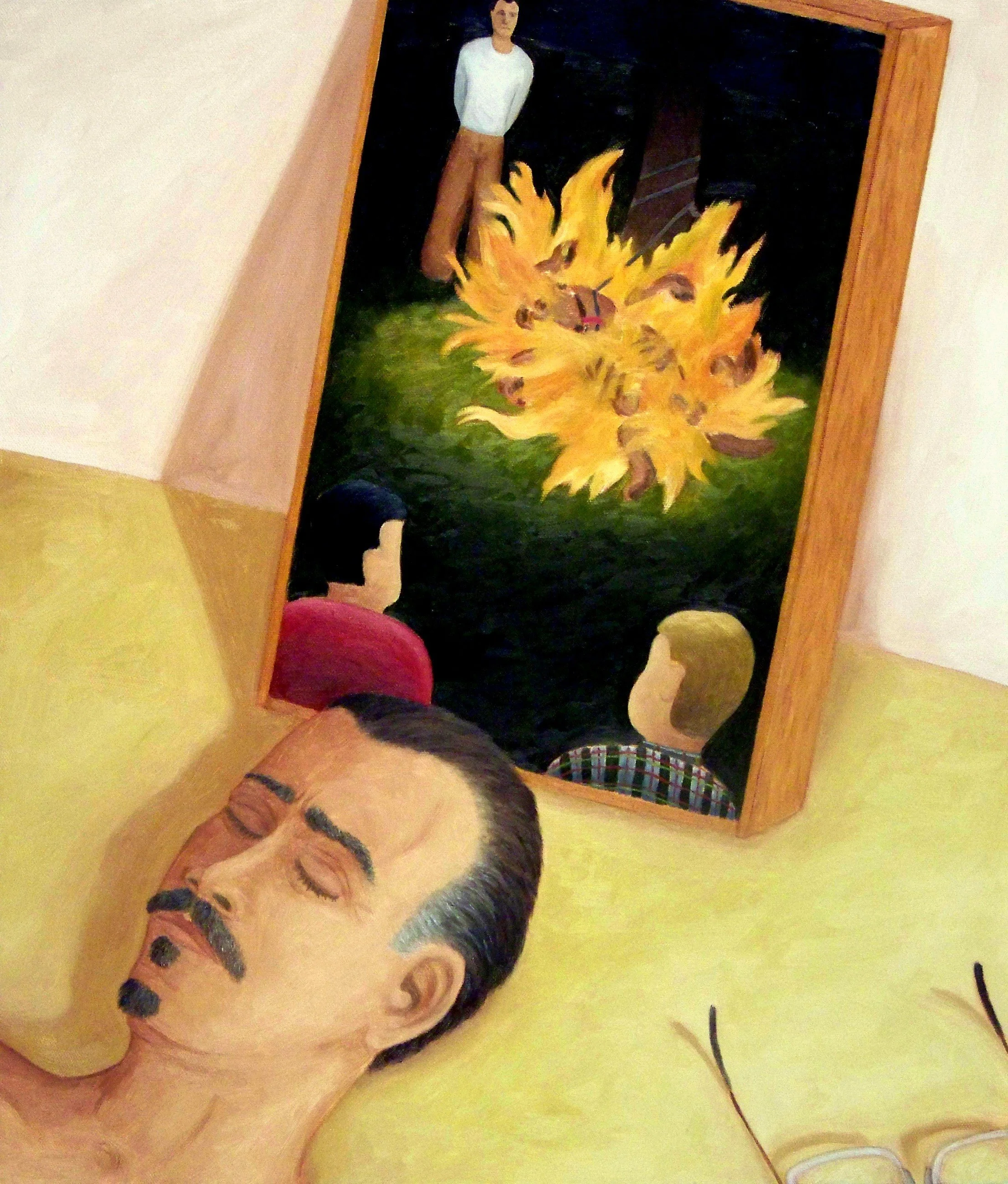 The Painter Paints #6 (I Dreamt of the Burning Dog Painting)