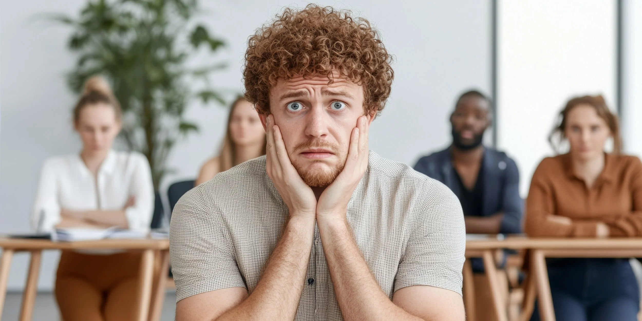 A man works in a therapy session to understand intolerance of his uncertainty with generalized anxiety disorder (GAD)