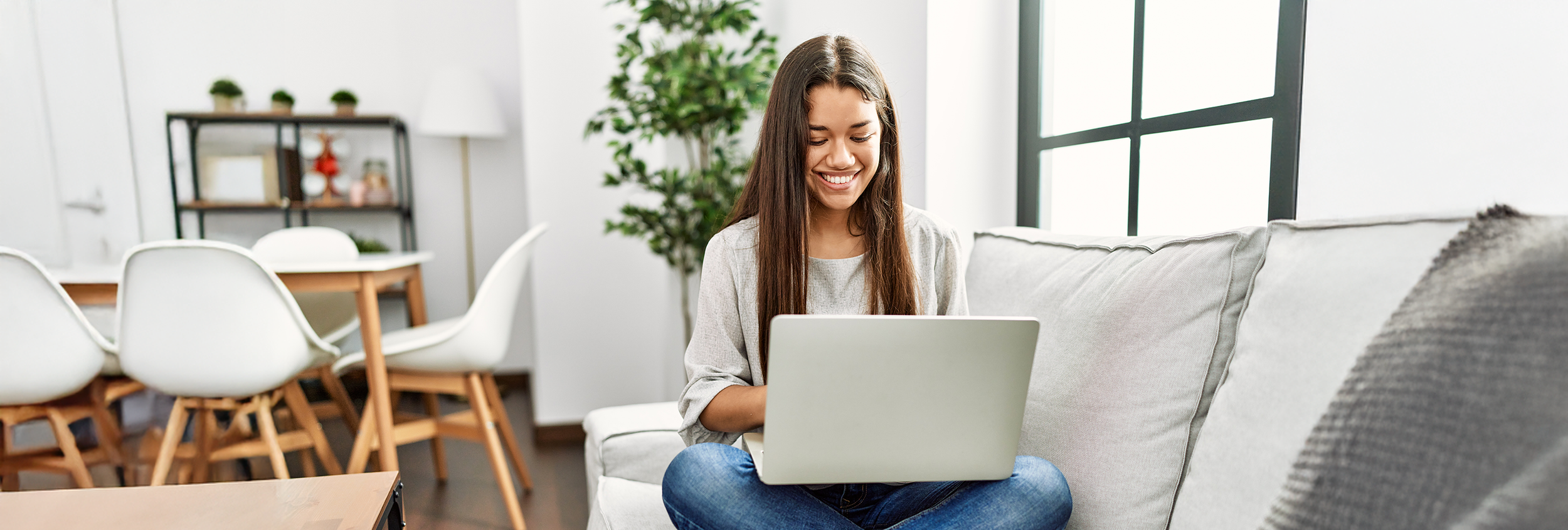 A CABT patient works with a therapist through telehealth to understand how to maintain therapy gains