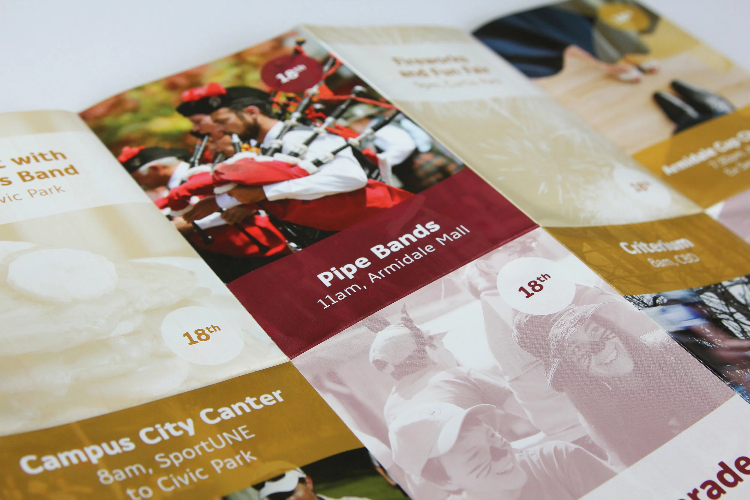 Armidale Autumn Festival 25 years anniversary - branding / layout / advertising