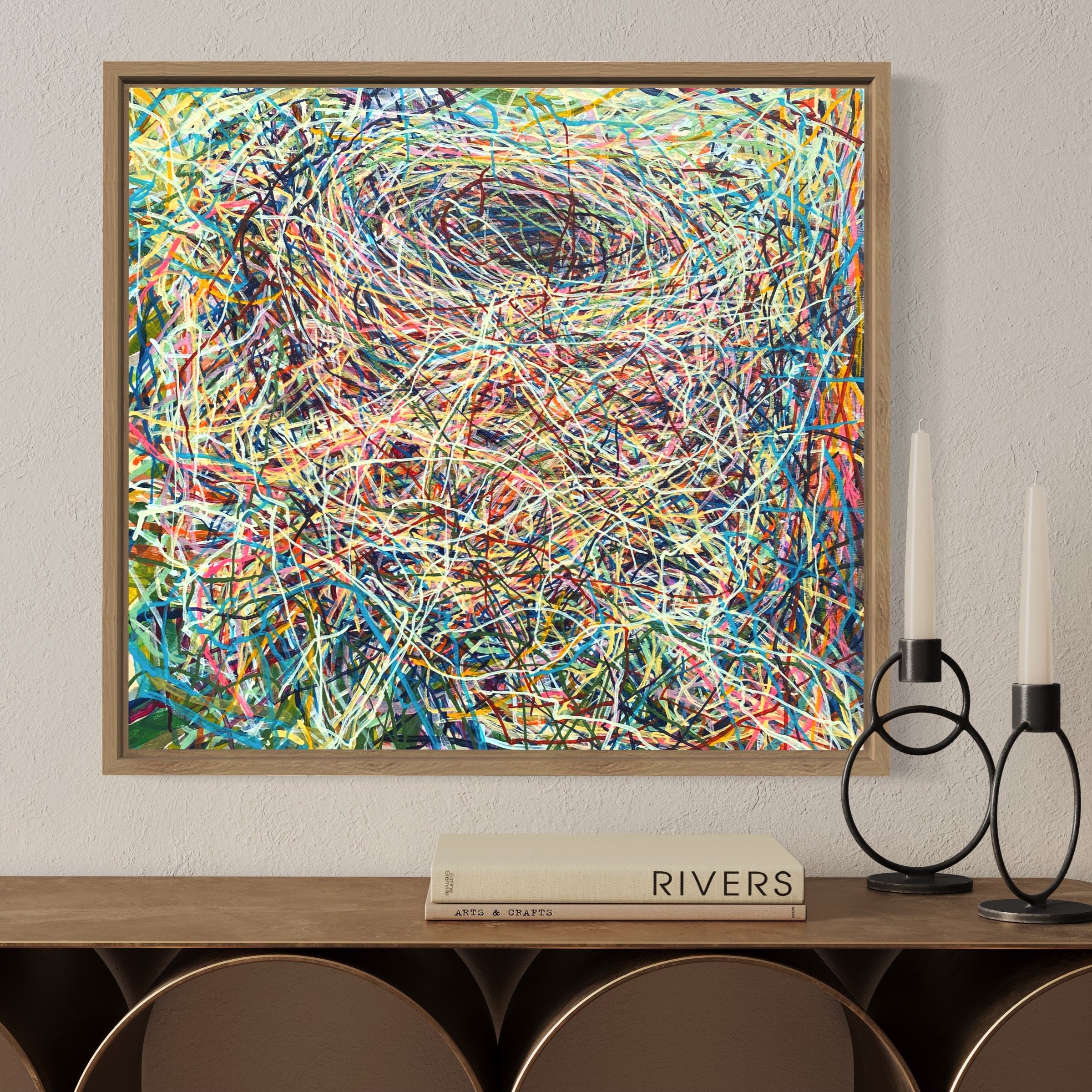 Painting "Mayglogrenapyelnes" by contemporary artist Liz Alderman