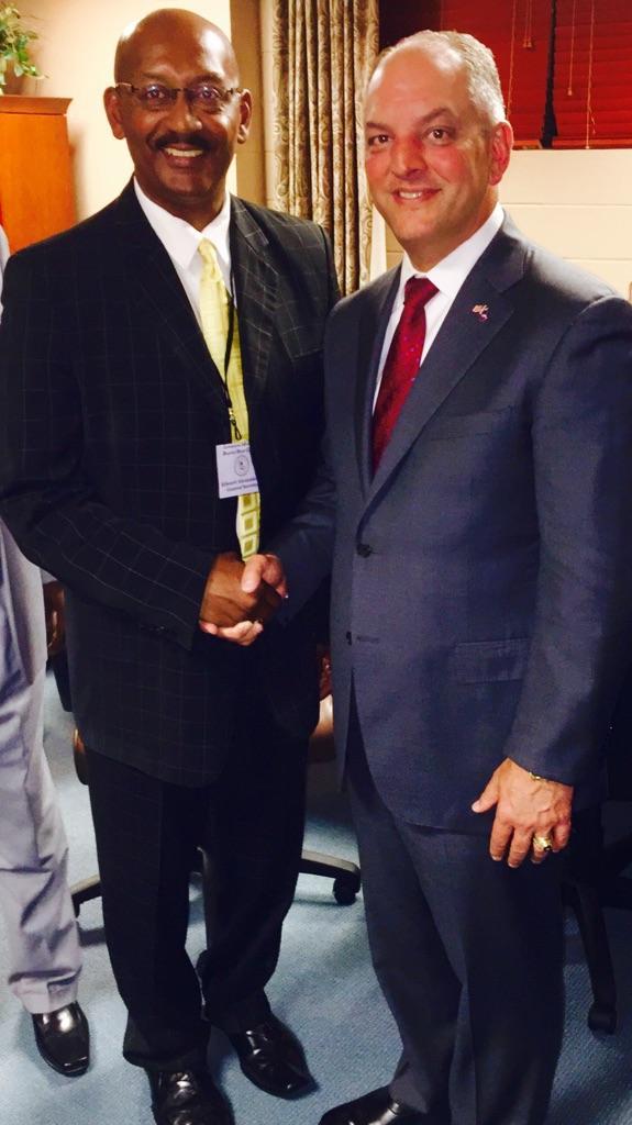 Pastor with Governor John Bel Edwards!