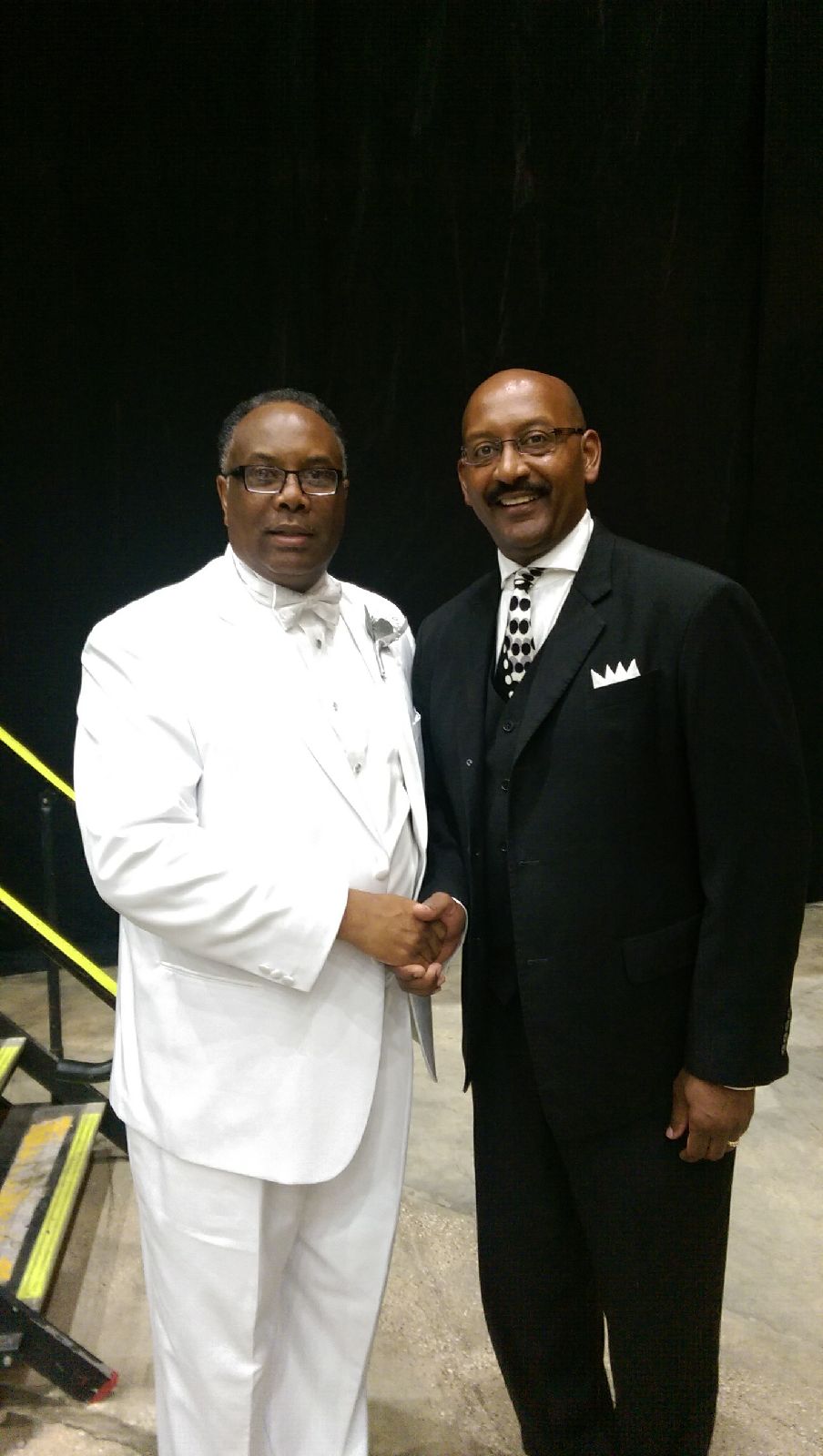 Pastor Alexander with the President of the National Baptist Convention of America International, Inc., Dr. Samuel C. Tolbert Jr.