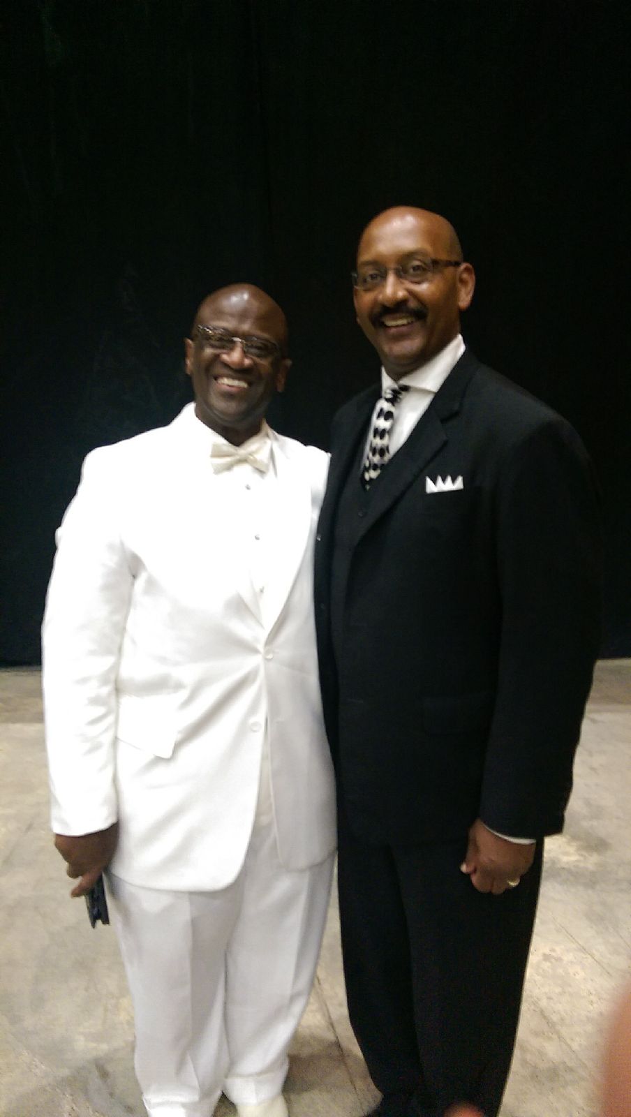 Pastor with Johnny Anderson, Deputy Chief of Staff, Programming and Planning for Louisiana Governor, John Bel Edwards