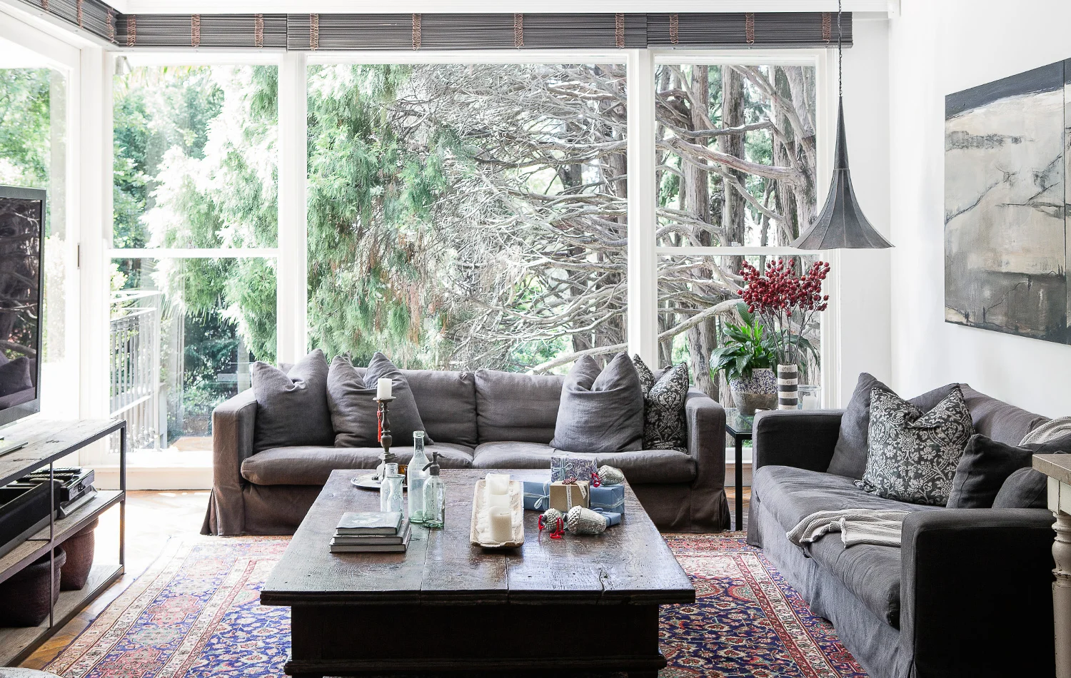 Deep comfort and laidback ease characterise this bright north-facing space, as well as the rest of the home.