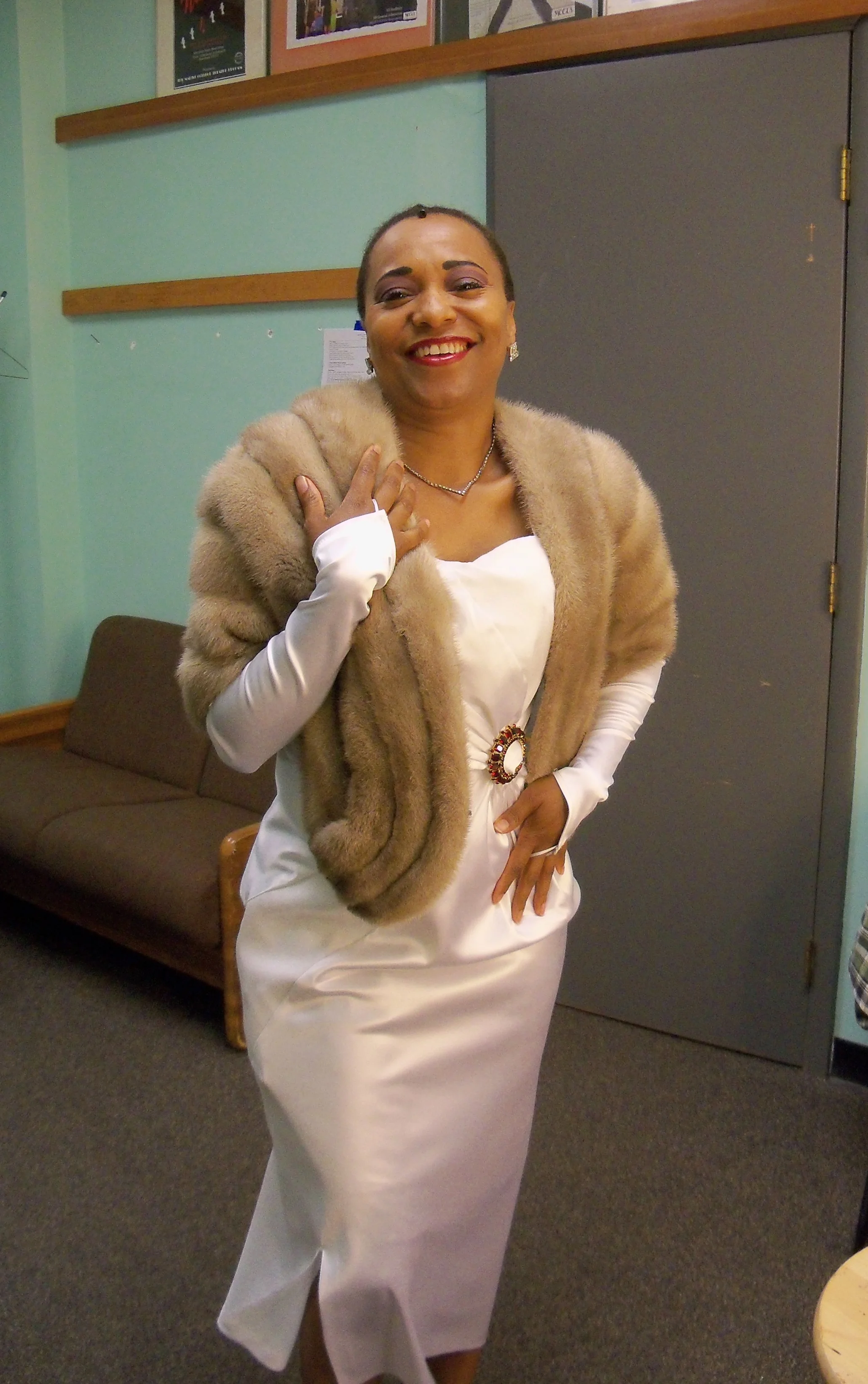 April as Billie Holiday