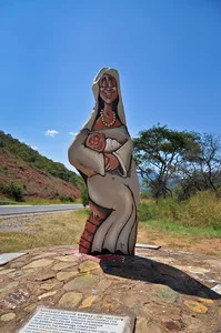 A group of schoolboys from Hilton College in KwaZulu-Natal started a tradition of occasionally painting Joe.