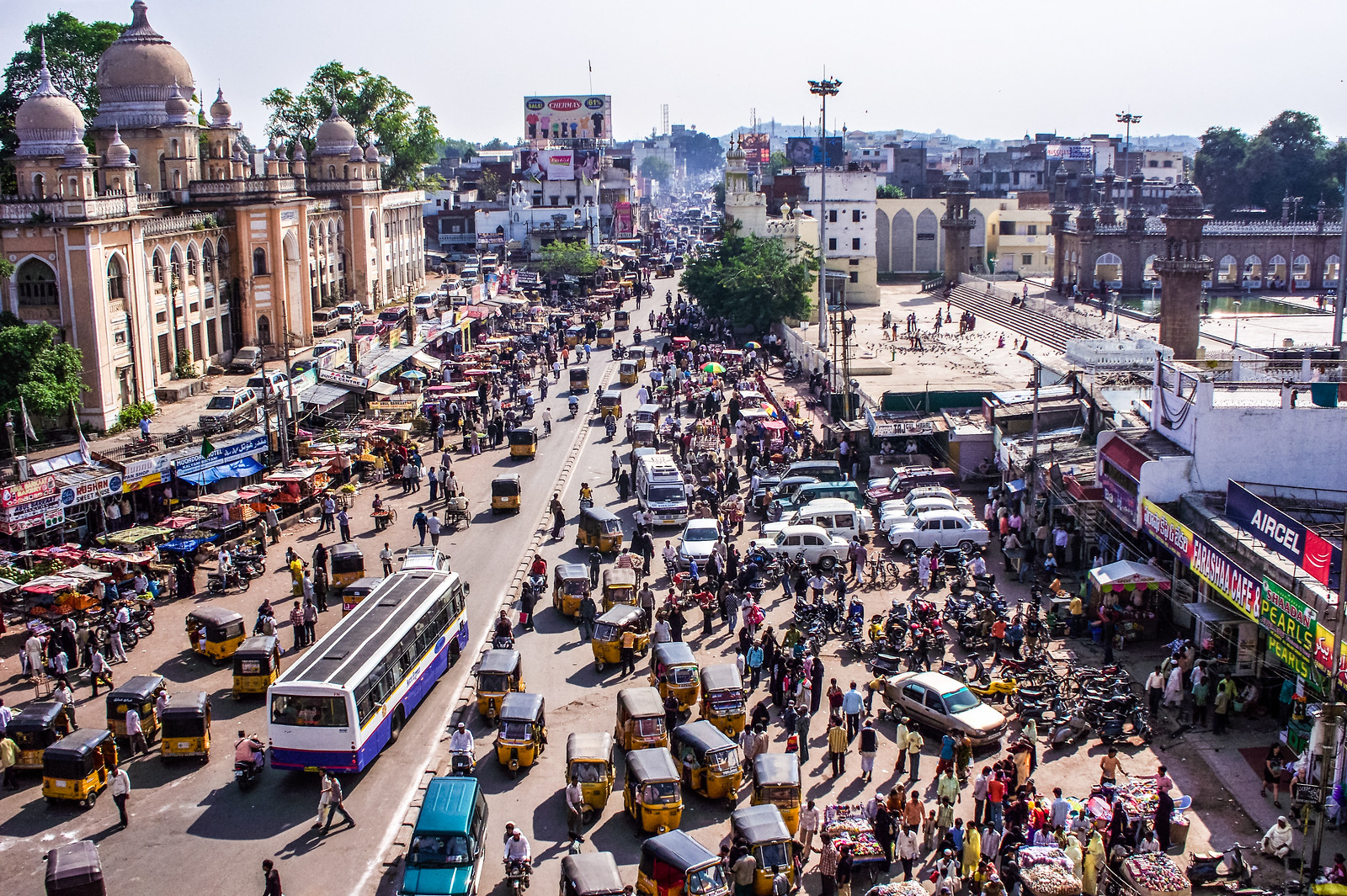 Taken from Charminar, Hyderabad, India