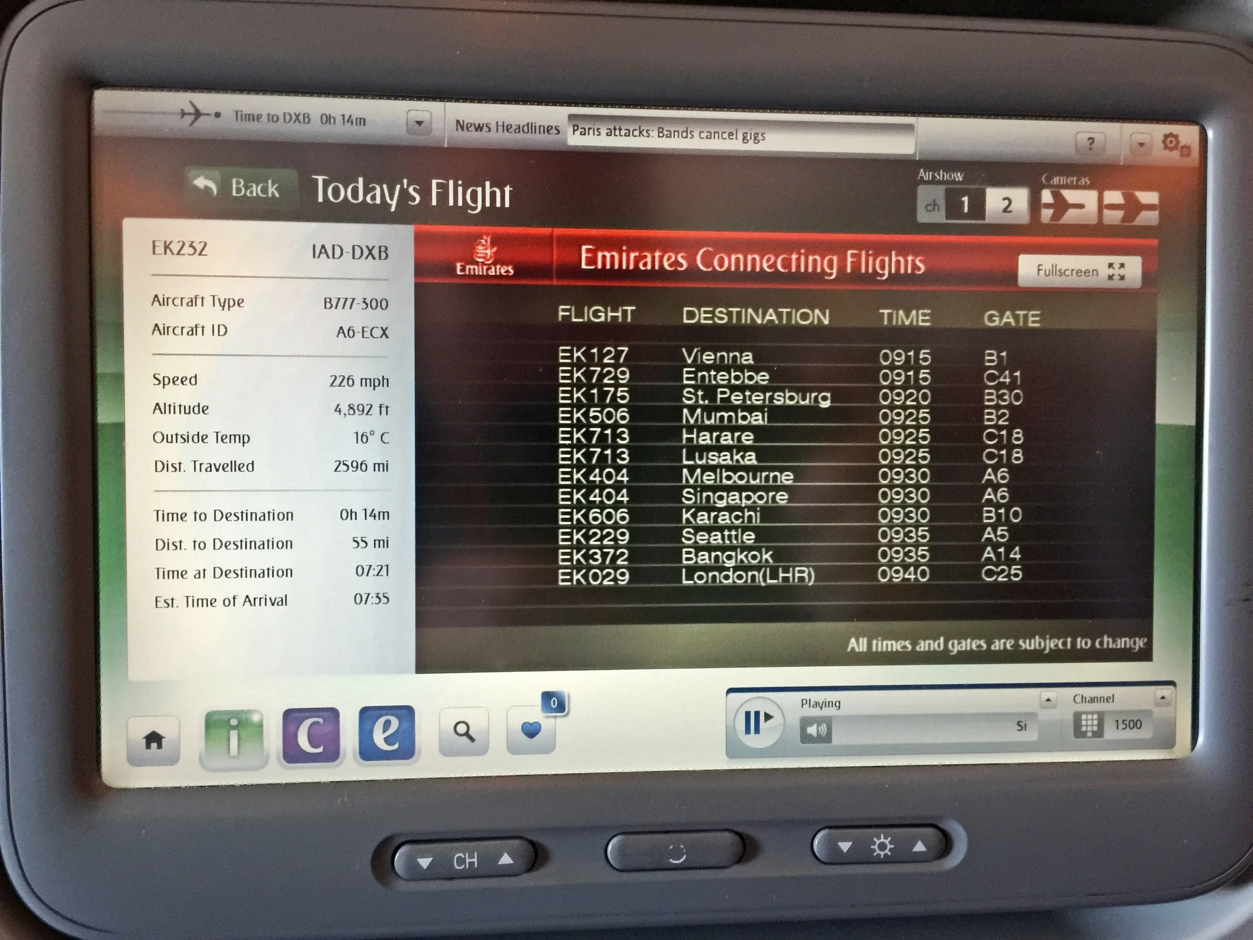 14 minutes away from the Dubai International Airport