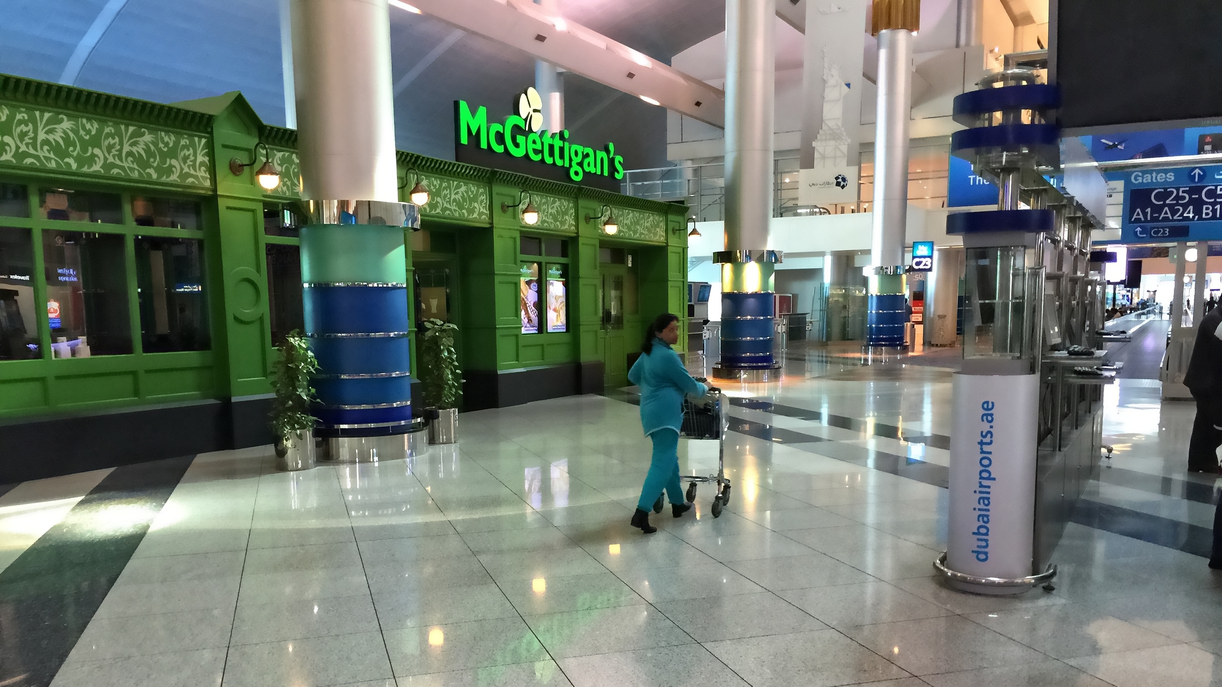 Geeta at Dubai International Airport
