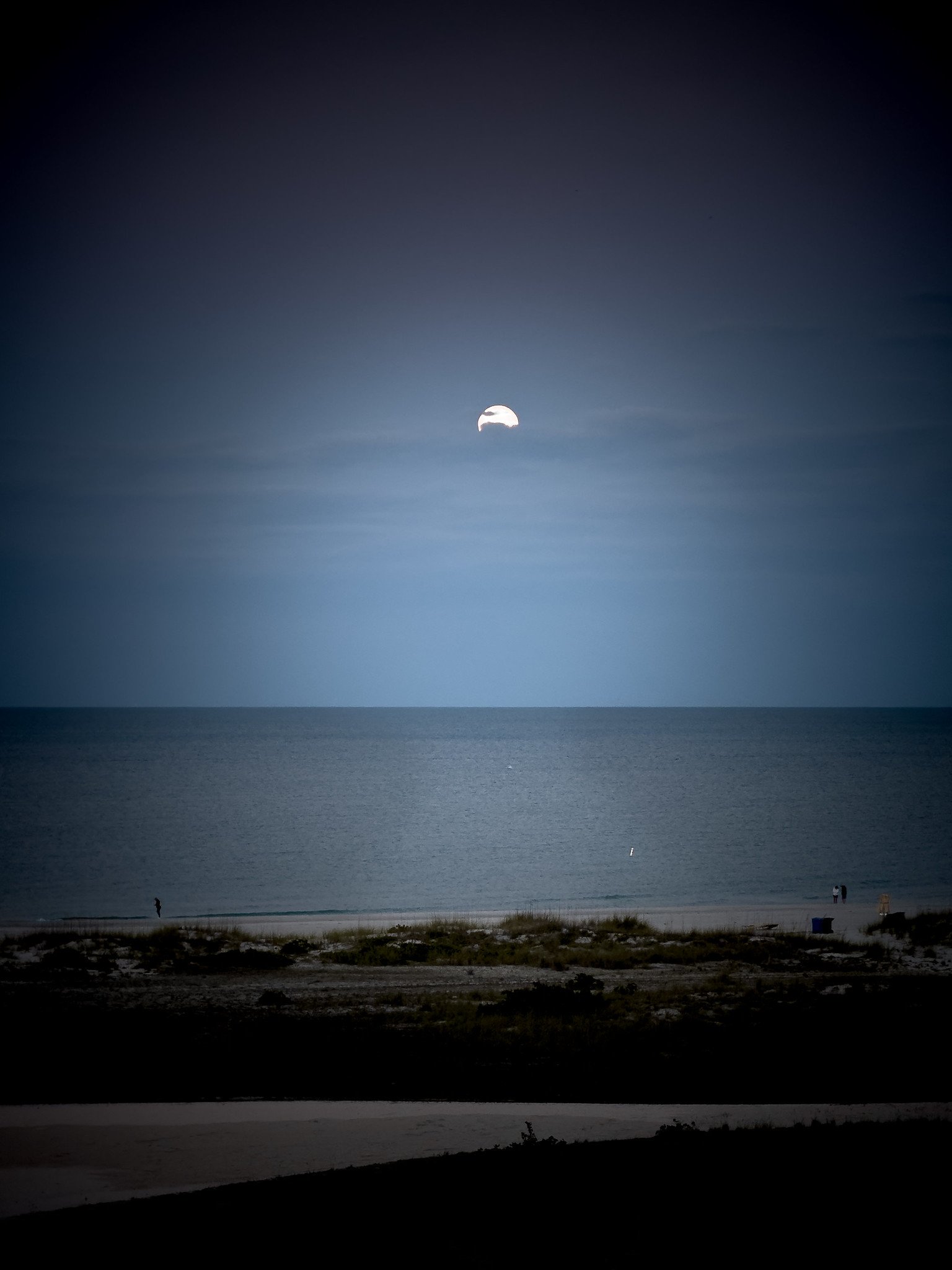 Moon Over The Gulf of Mexico