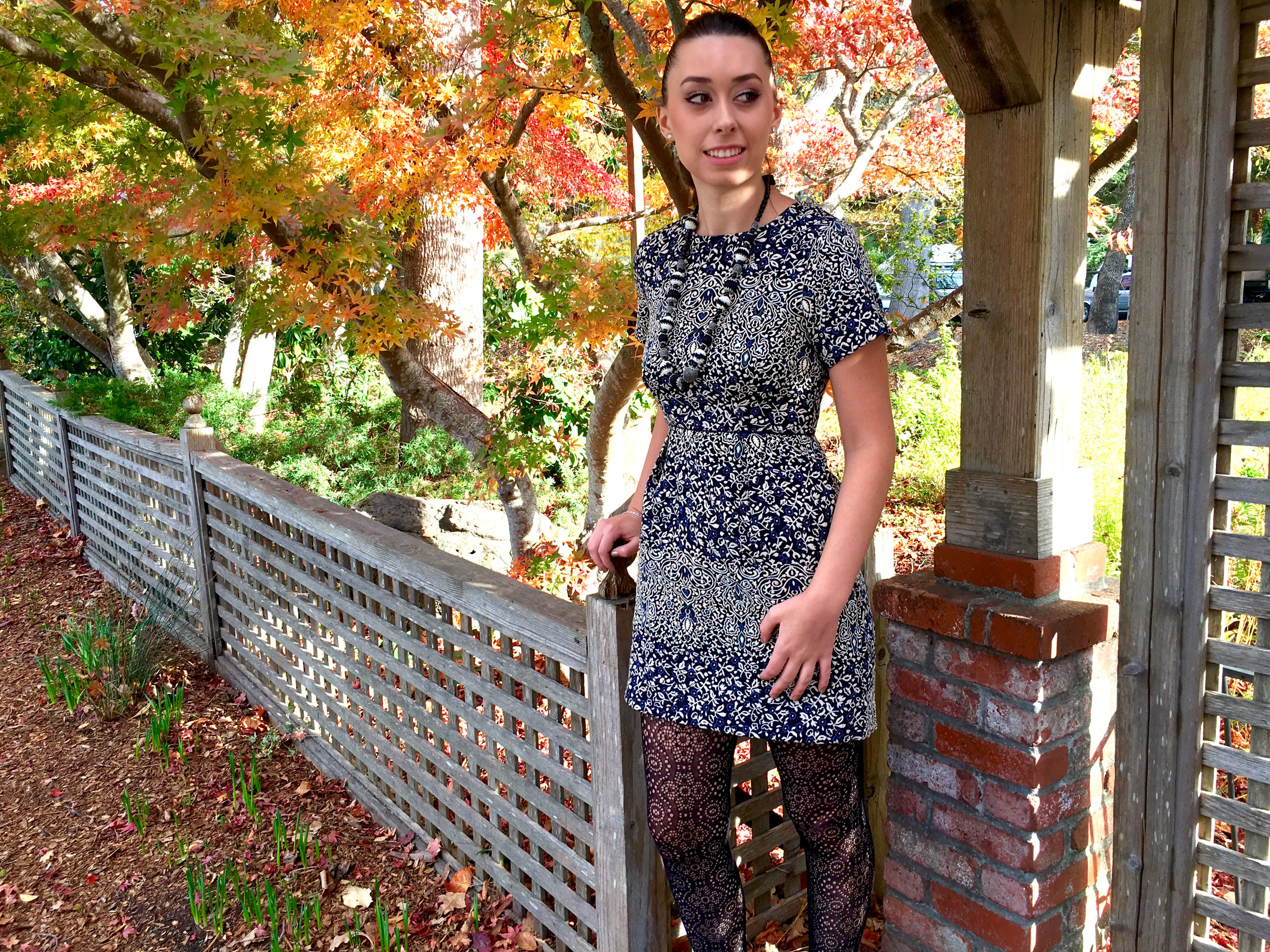 Pattern Jacquard Dress