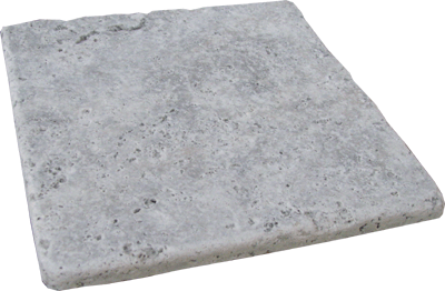 Pewter Tumbled Travertine - Pieces from French Pattern