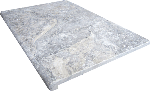 Ledge tiles - 600x400x15-30mm. Designed for use on stairs, verandah edges and pool coping. The main part of the tile can be matched with the 13mm tiles with the bullnose from softening and providing strength to edges.