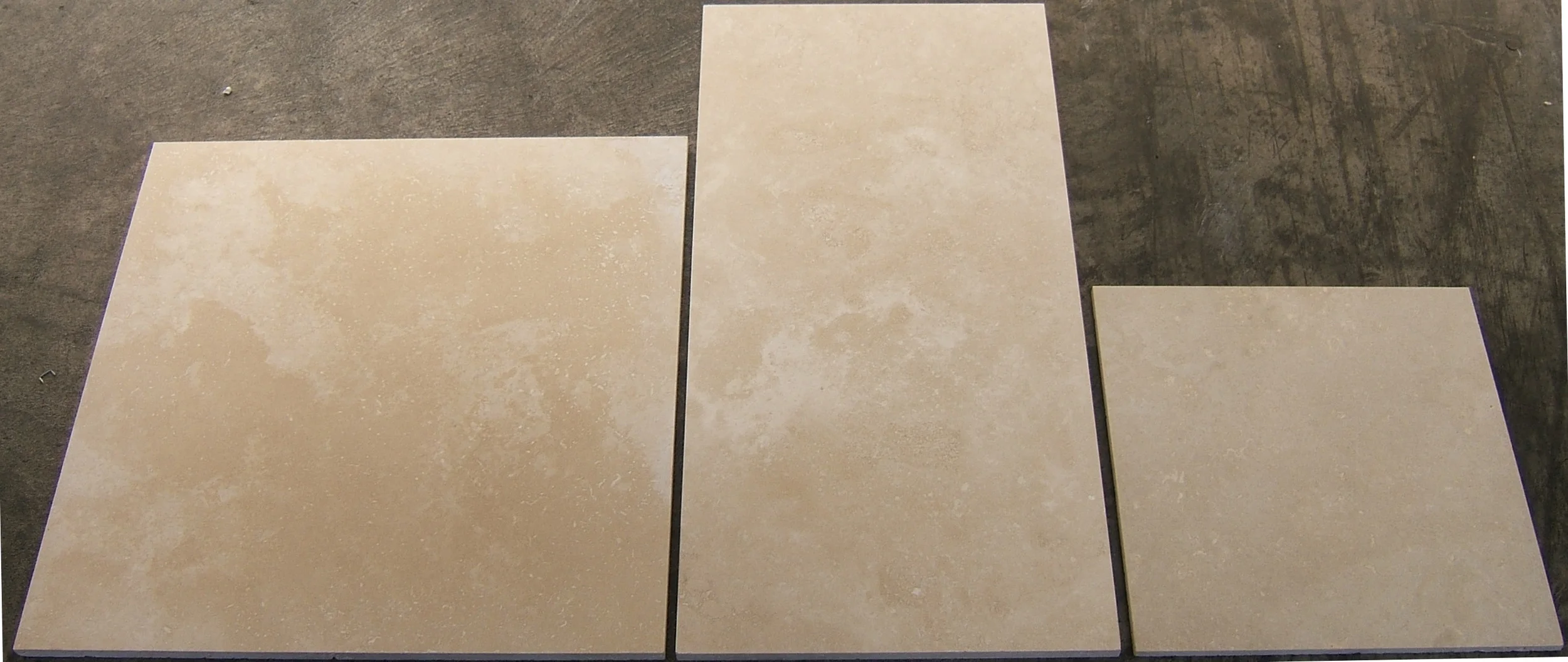 Mocha 457x457, 610x305 and 305x305mm tiles.