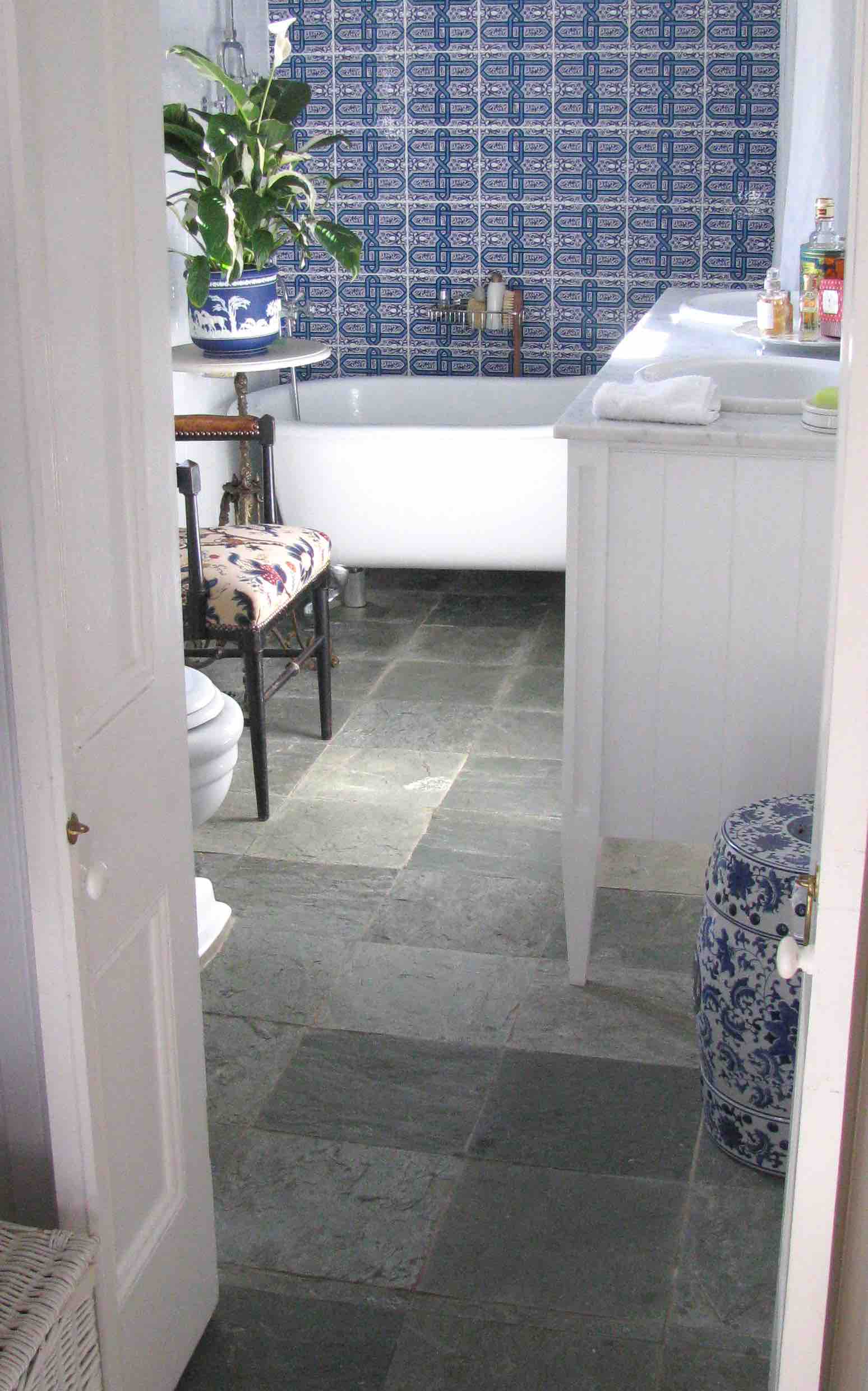 Arctic Green Bathroom Floor Slate - Berrima