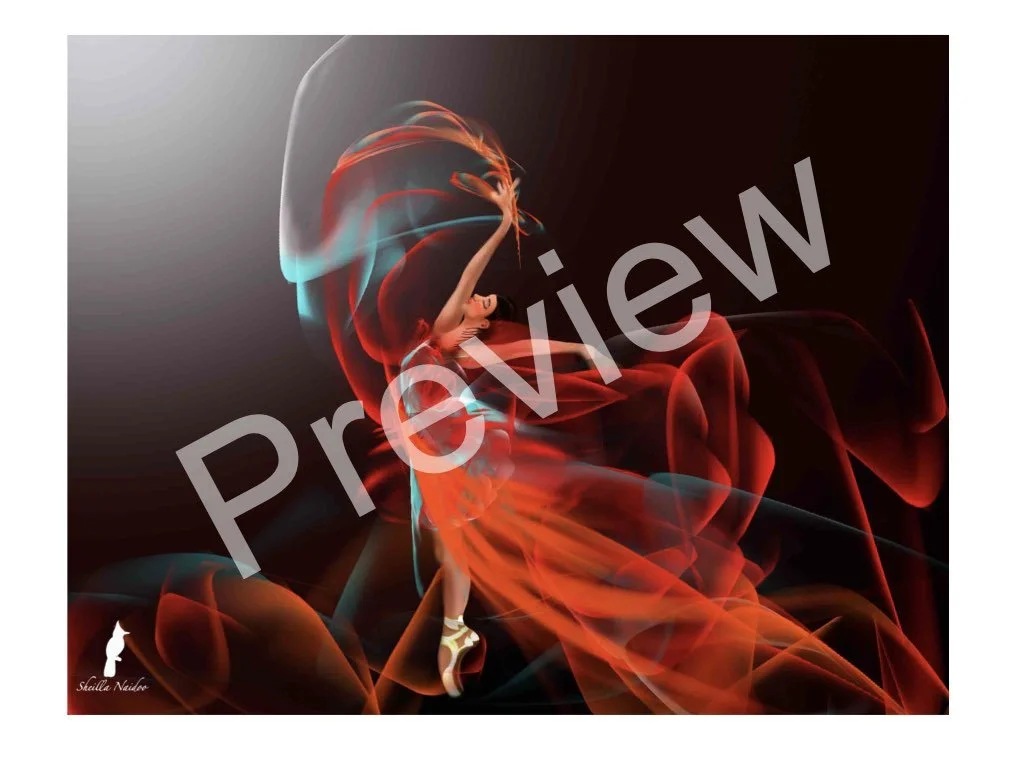 Sheilla Naidoo's Abstract Artwork - Fluidity in Motion- A Dance of Colours - Preview