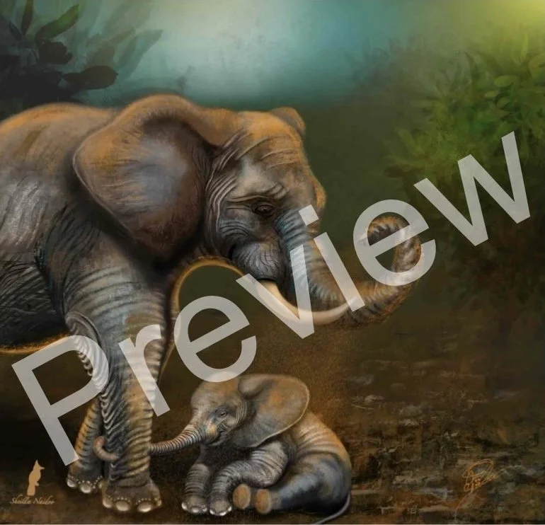 Nature's Embrace - A Mother Elephant's Love Preview.jpeg