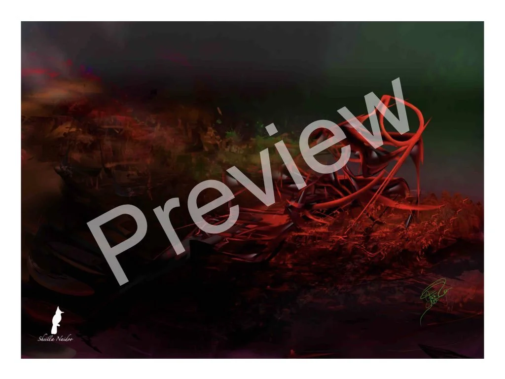 Sheilla Naidoo's Abstract Art - Cherry 4 - Preview