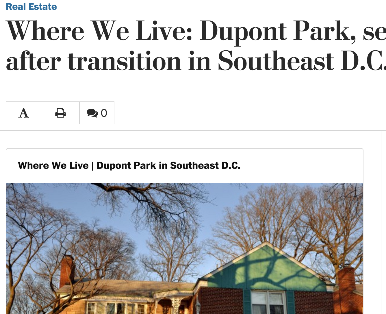 Where We Live: Dupont Park, Seeing Transition After Transition In Southeast D.C.