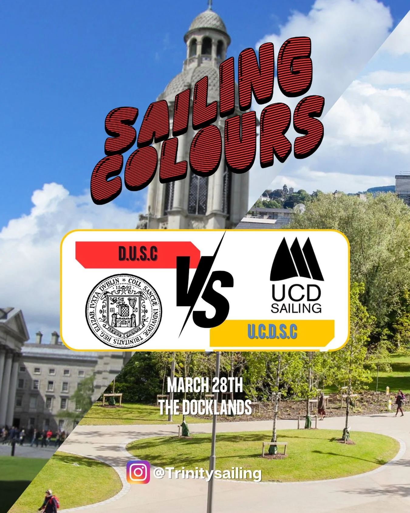 Follow that tune!🏆💪 D.U.S.C are back with a bang on the 28th as we face off against UCD in our annual Colours competition&spades;️❤️. The event will be raced in a round robin format with our firsts racing their firsts, our seconds racing their seco