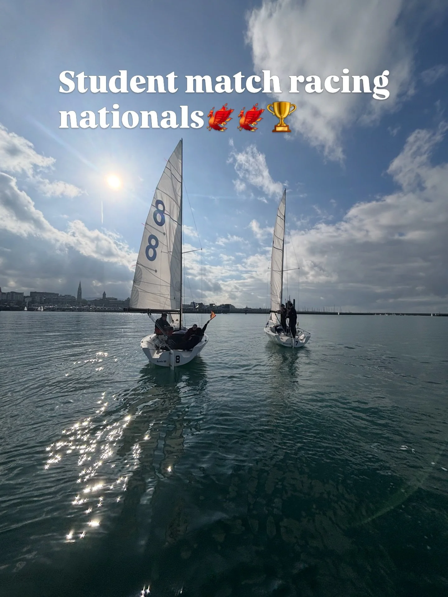 TCD ✌️PEAT NUMBER ✌️! This weekend marked Trinity Sailing&rsquo;s second IUSA title defense of the year after Adam Leddy took home the perpetual trophy last year🏆💪. This year saw an all Trinity final between boats Twomey and Bolger with boat Twomey