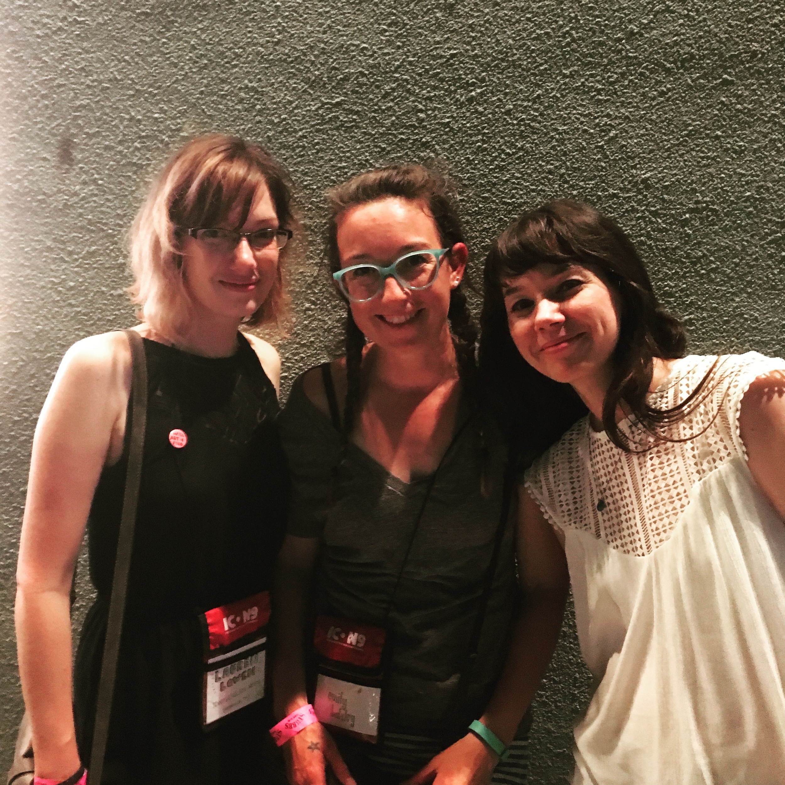 Lauren, Emily and Denise after the closing party. Phew! Whatta week.