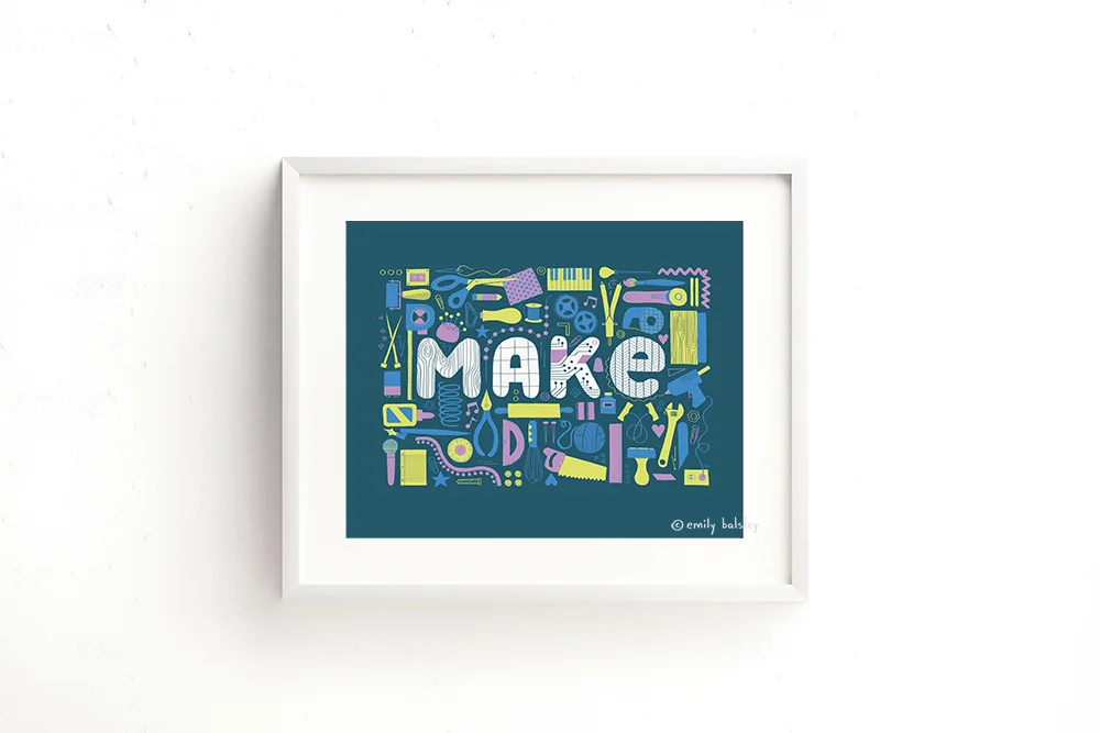 MAKE - 8x10 Giclee Print