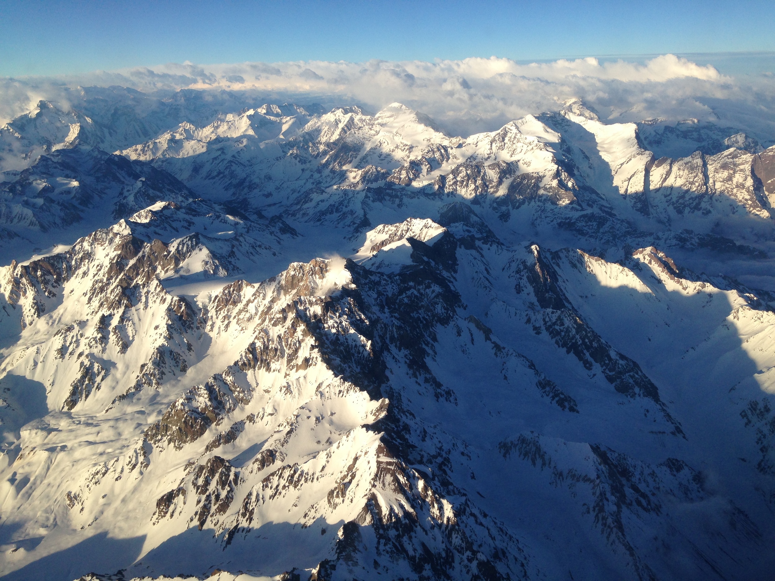 View above the Andes