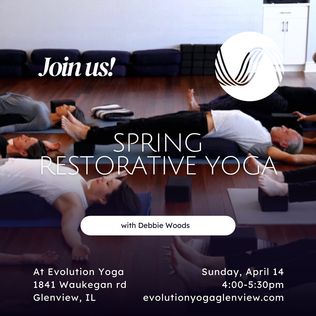 It&rsquo;s time for the ultimate practice of relaxation!
✨
Join Debbie for a Spring Restorative yoga practice that will leave you feeling refreshed and renewed. Restorative yoga is a practice for everyone. We support the body with props, allowing us 