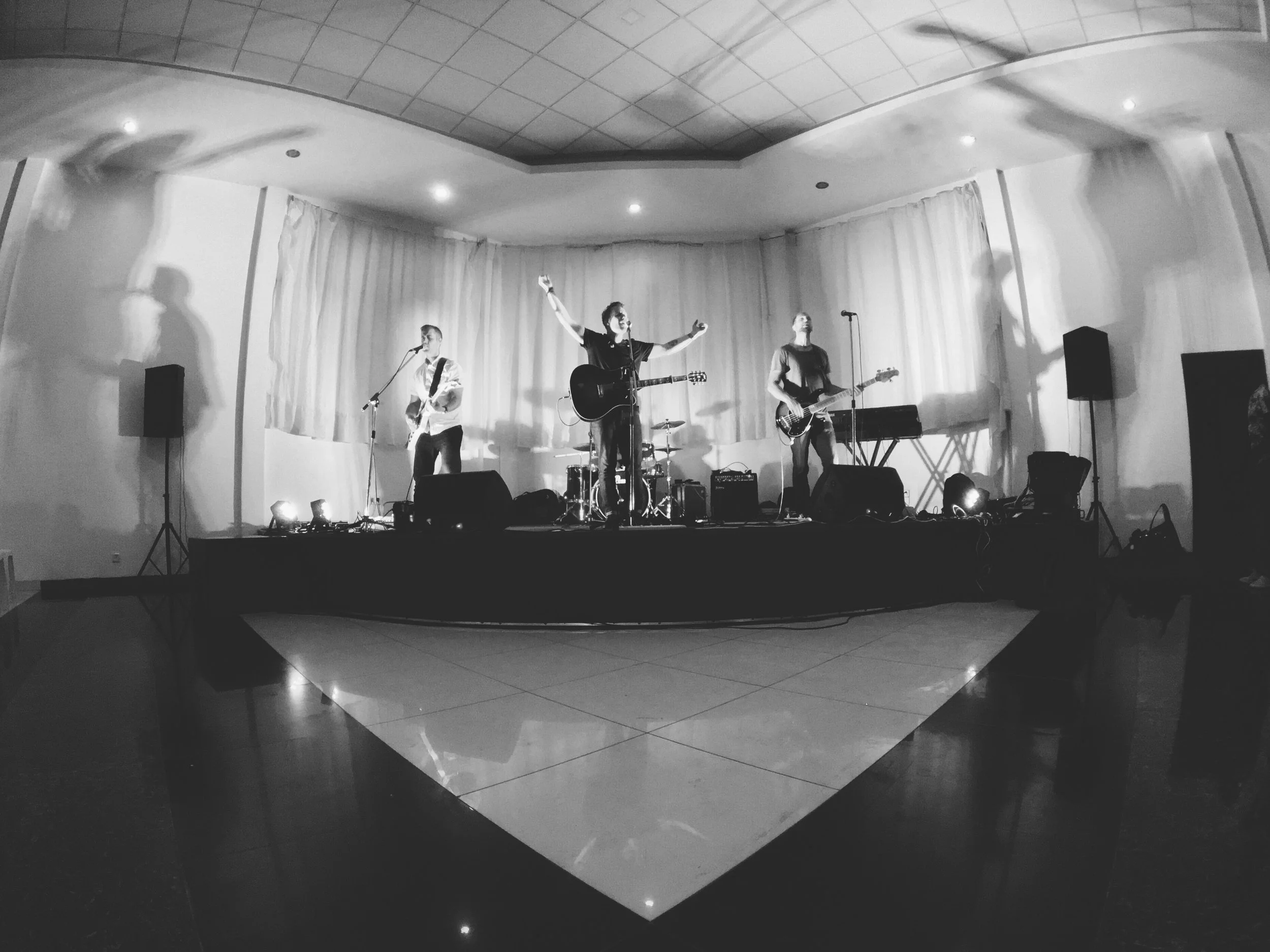 A night of worship in Kigali with worship leaders and others from around the city.