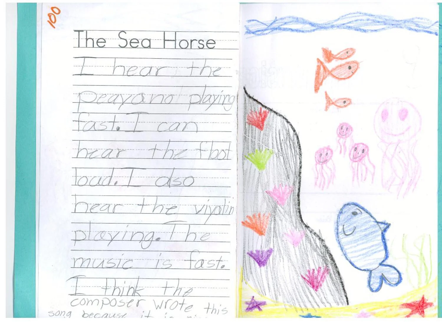 WHAT CAN I SAY TO ALL OF THOSE COCONUT TREES? PAINTED BY ADRIAN, MAYUMI, ELDINA, &amp; MEI MEI FOURTH GRADE, MANHATTAN SCHOOL FOR CHILDREN, PS333, NEW YORK CITY