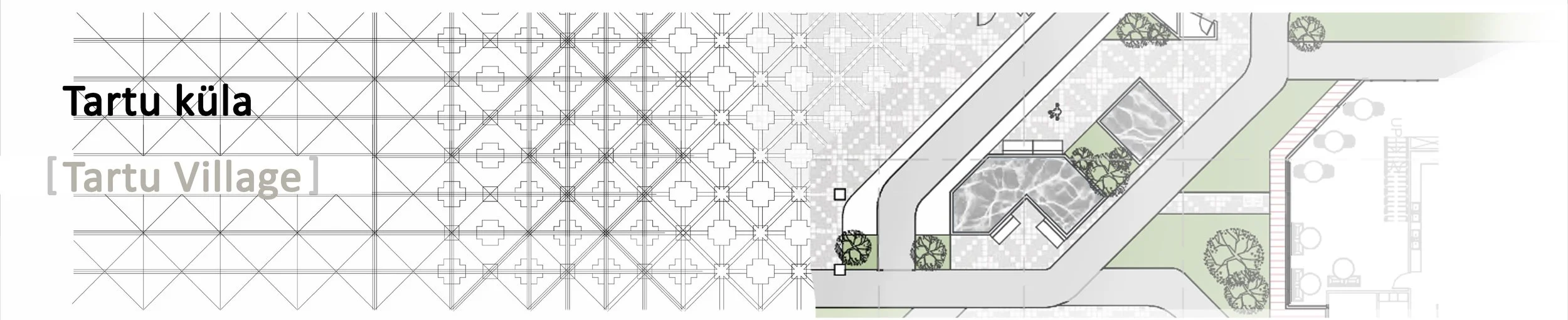  Estonian patterns inform the ground plane and the architecture 