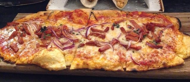 Chorizo flatbread