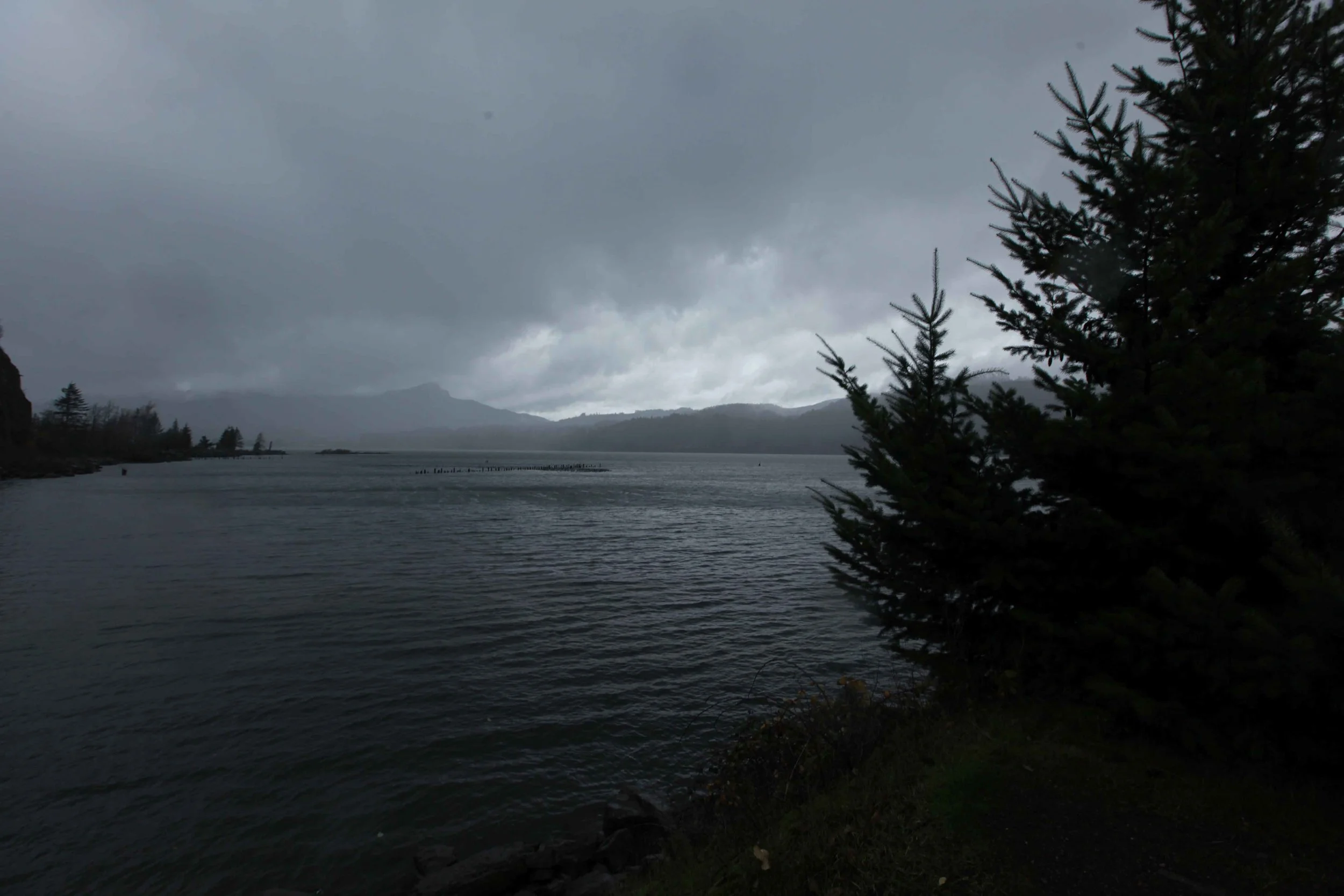 The Columbia River - moody and magnificent.