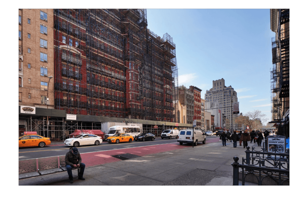 The Hotel Chelsea, currently under construction (The New York Times)