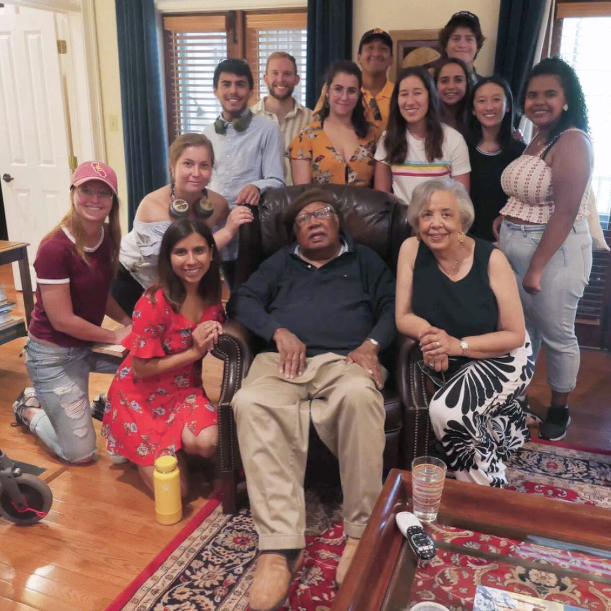 Us meeting Dr. Ernest J. Gaines and his wife, Dianne