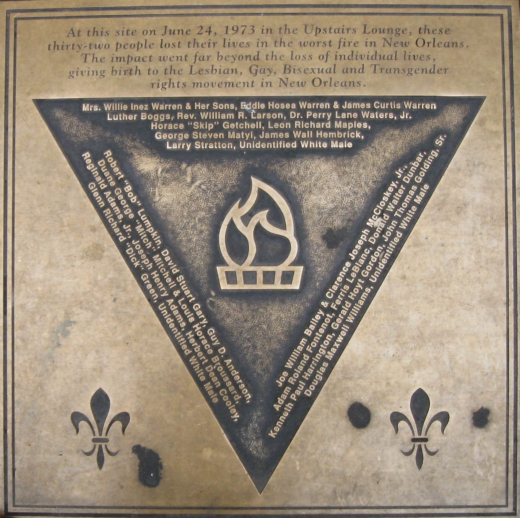 Commemorative plaque
