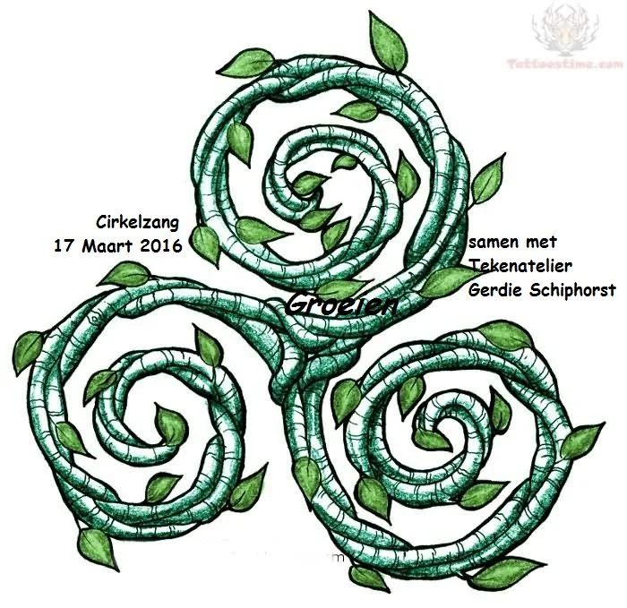 Cirkelzang met tekenatelier Gerdie Schiphorst.