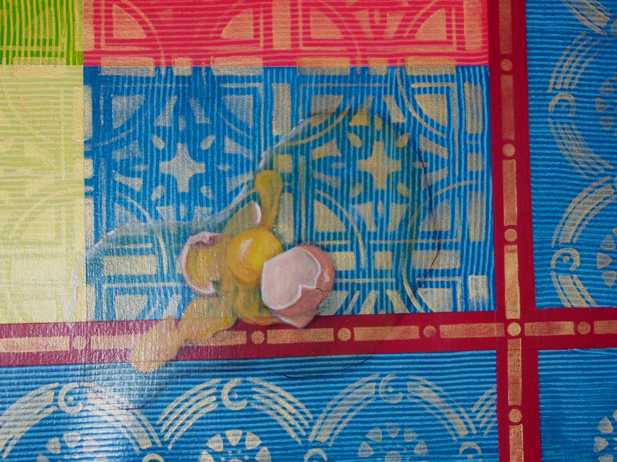 COLOR BLOCKS 1 DETAIL - BROKEN EGG