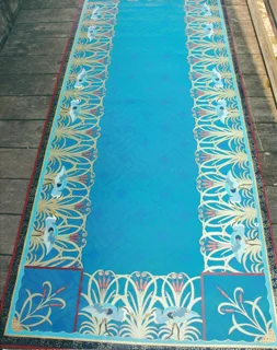 GREAT BLUE HERON FLOORCLOTH RUNNER