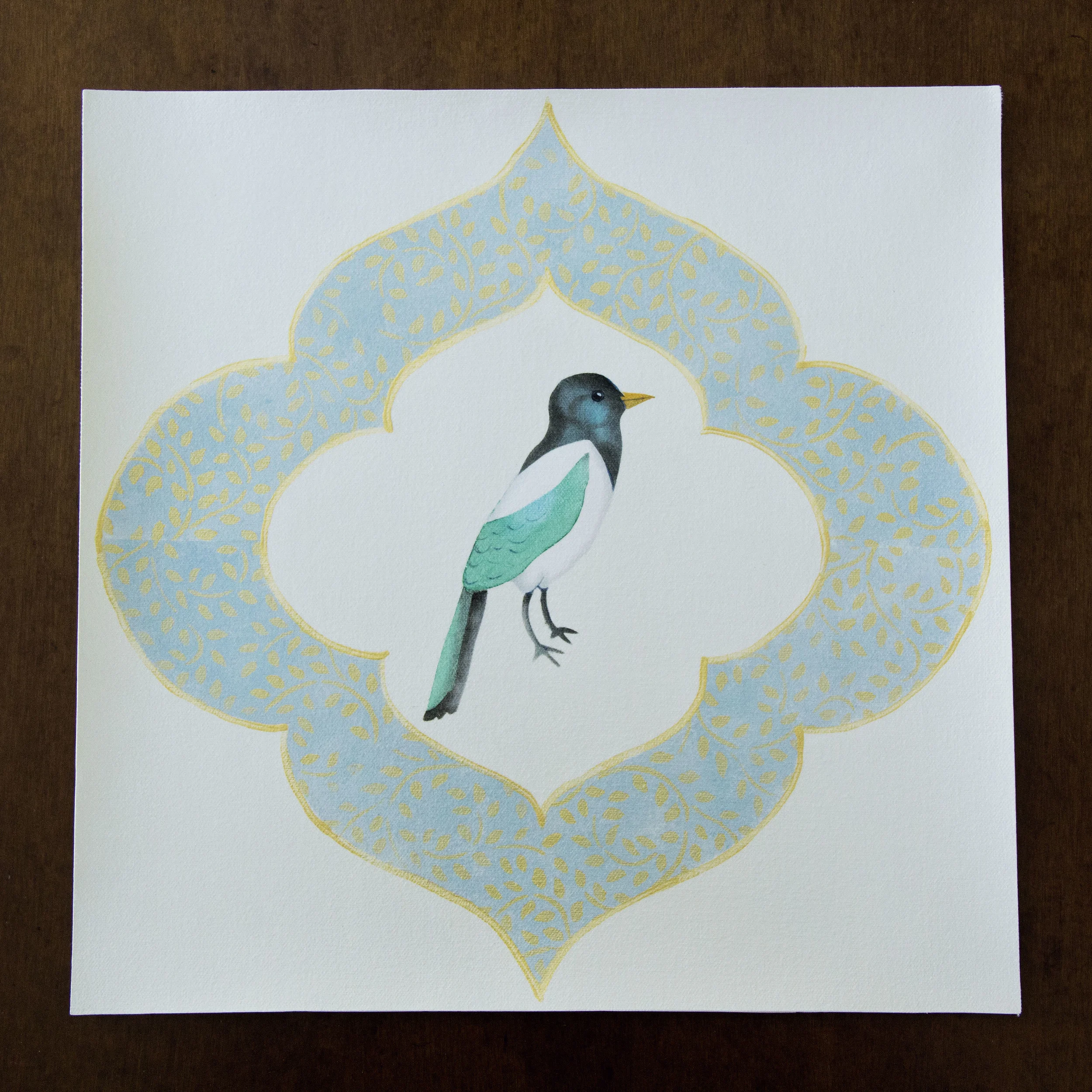 PLACEMAT - Bird Whimsy Series - Magpie