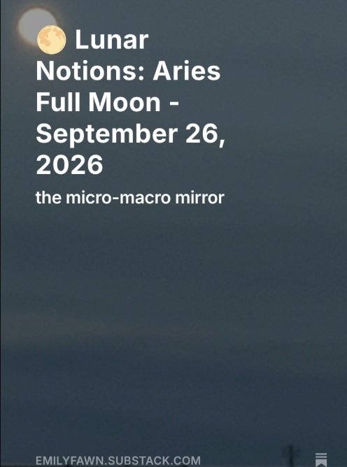 Revolutionary love: me + us = we, interdependently. Explore this and more in my latest Lunar Notions article surveying the Full Aries Moon energies!

Link in Bio: EmilyFawn.substack.com