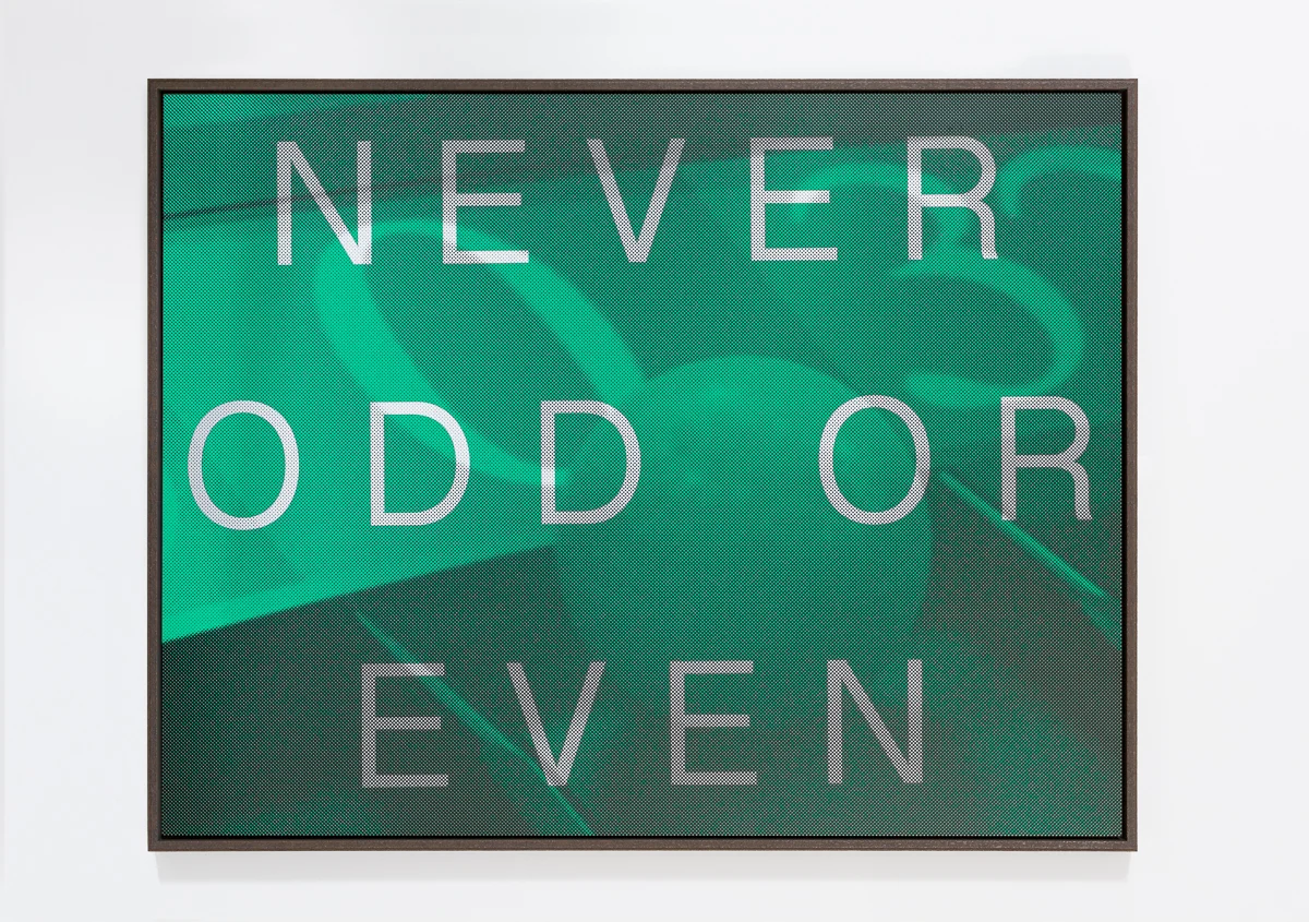AGOM-0006 - Agostinelli, NEVER ODD OR EVEN (Roulette Zero), Matte ink on acrylic mirror, Ed 1:8, 155 x 120 cm, 2014:15.jpg