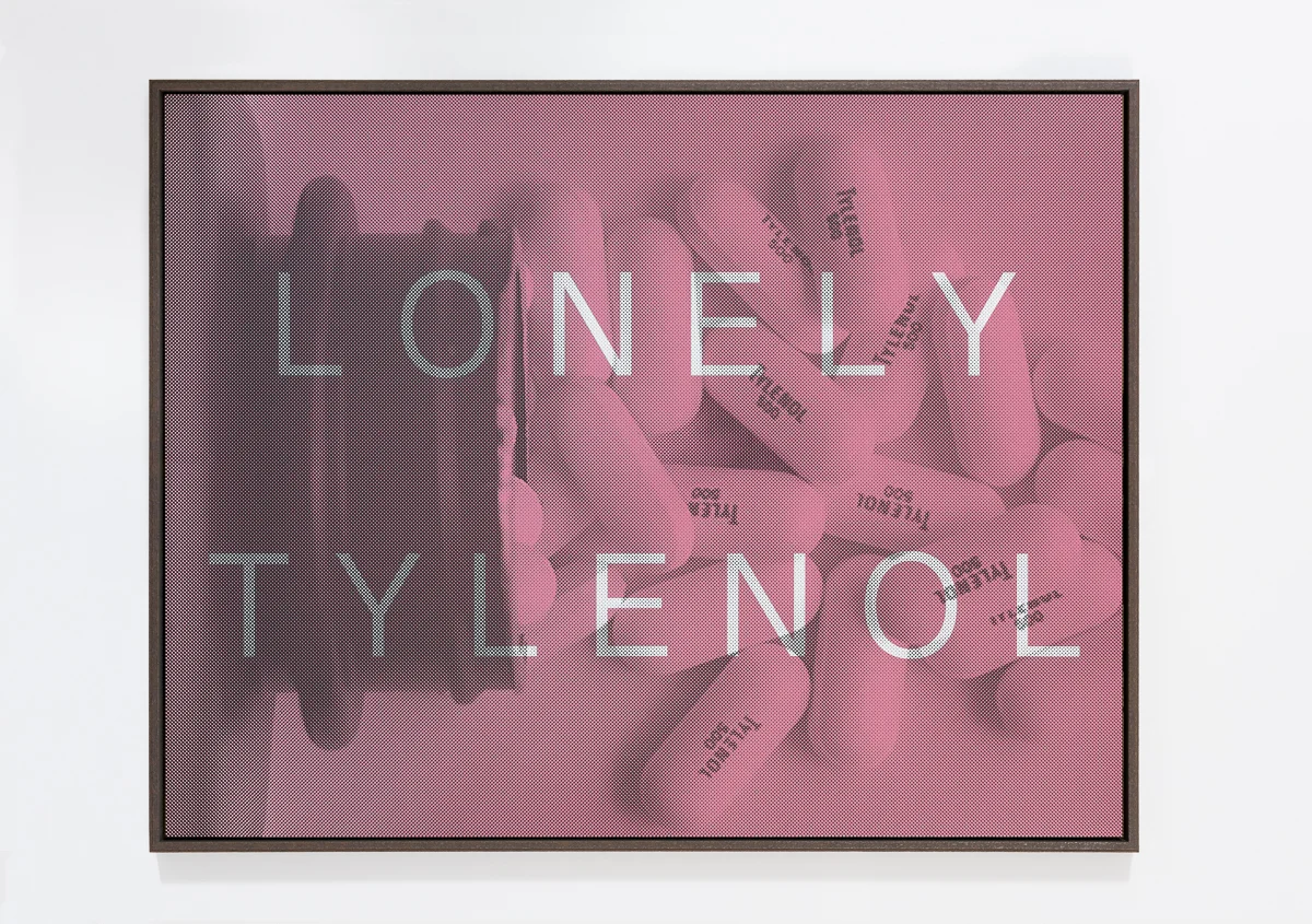 AGOM-0010 - Agostinelli, LONELY TYLENOL, Matte ink on acrylic mirror, Ed 1:8, 155 x 120 cm, 2014:15.jpg