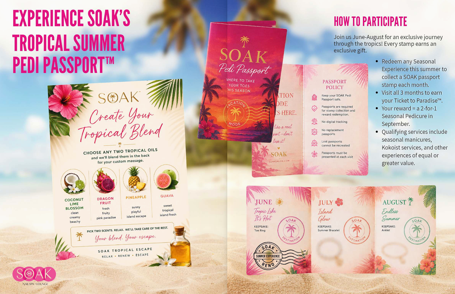 SOAK Summer 2026: The Tropical Pedi Passport Experience