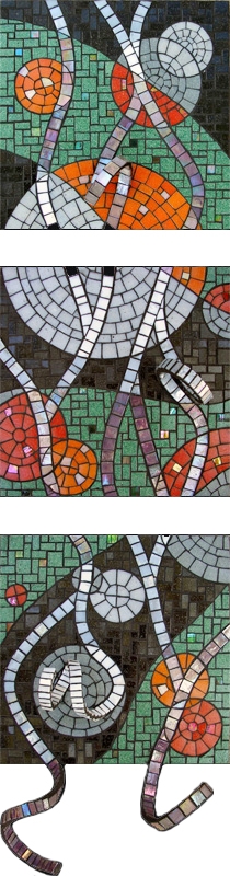 Highlights Mosaic Triptych
