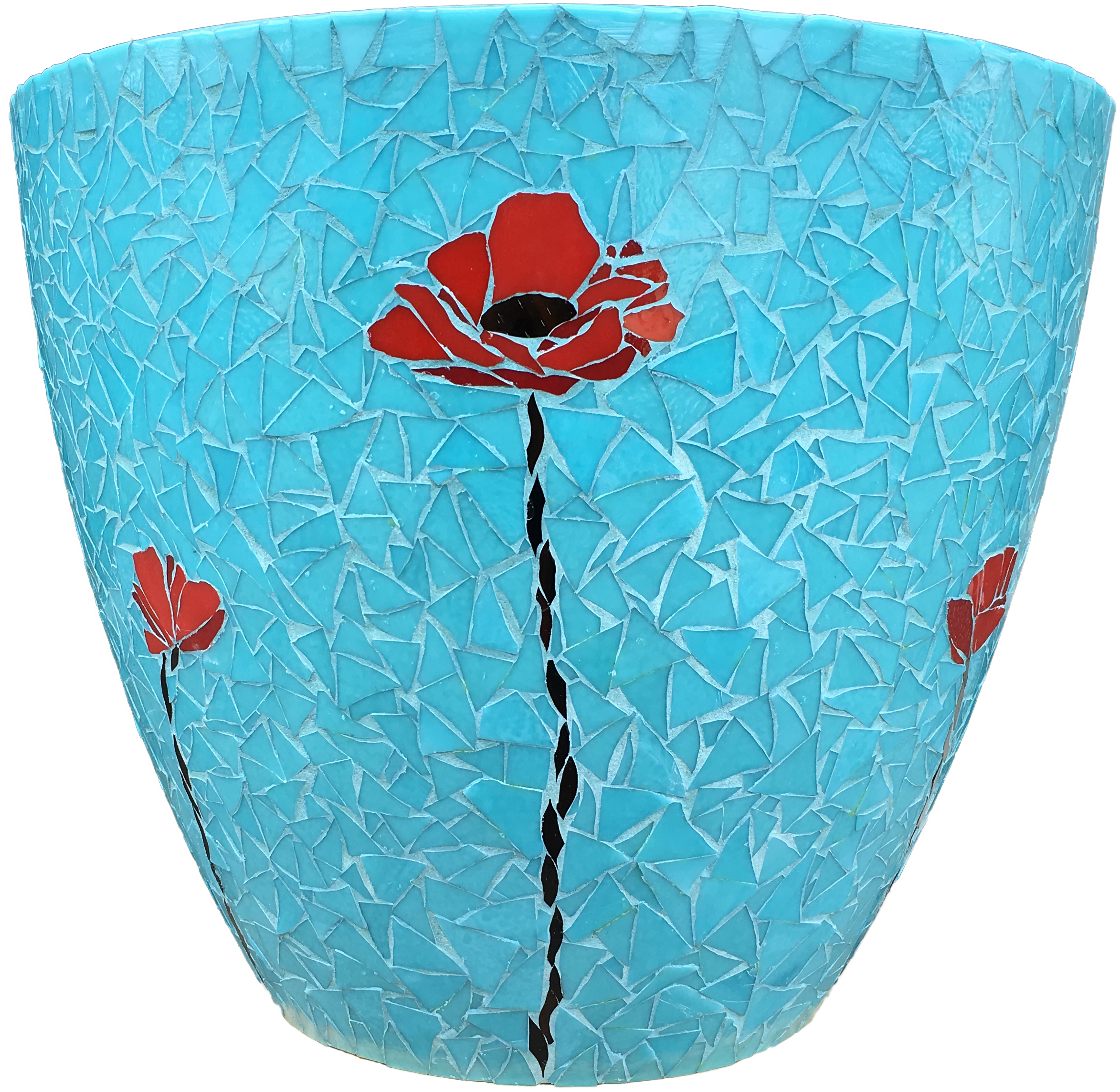 Pathway Mosaic Poppy Vase