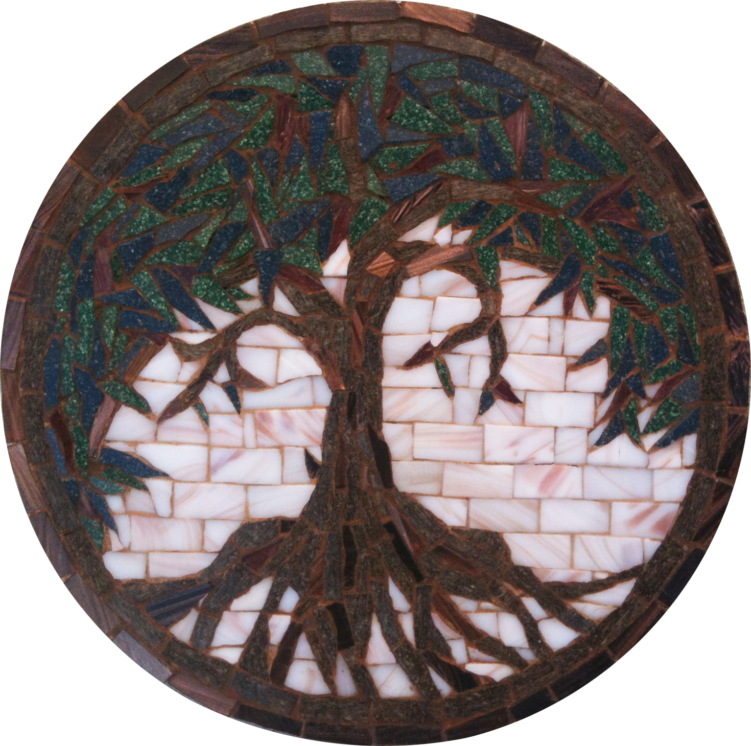 Miniature Mosaic Tree Medallion