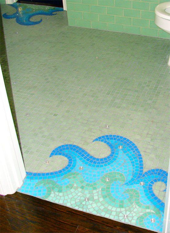 Waves Mosaic Floor